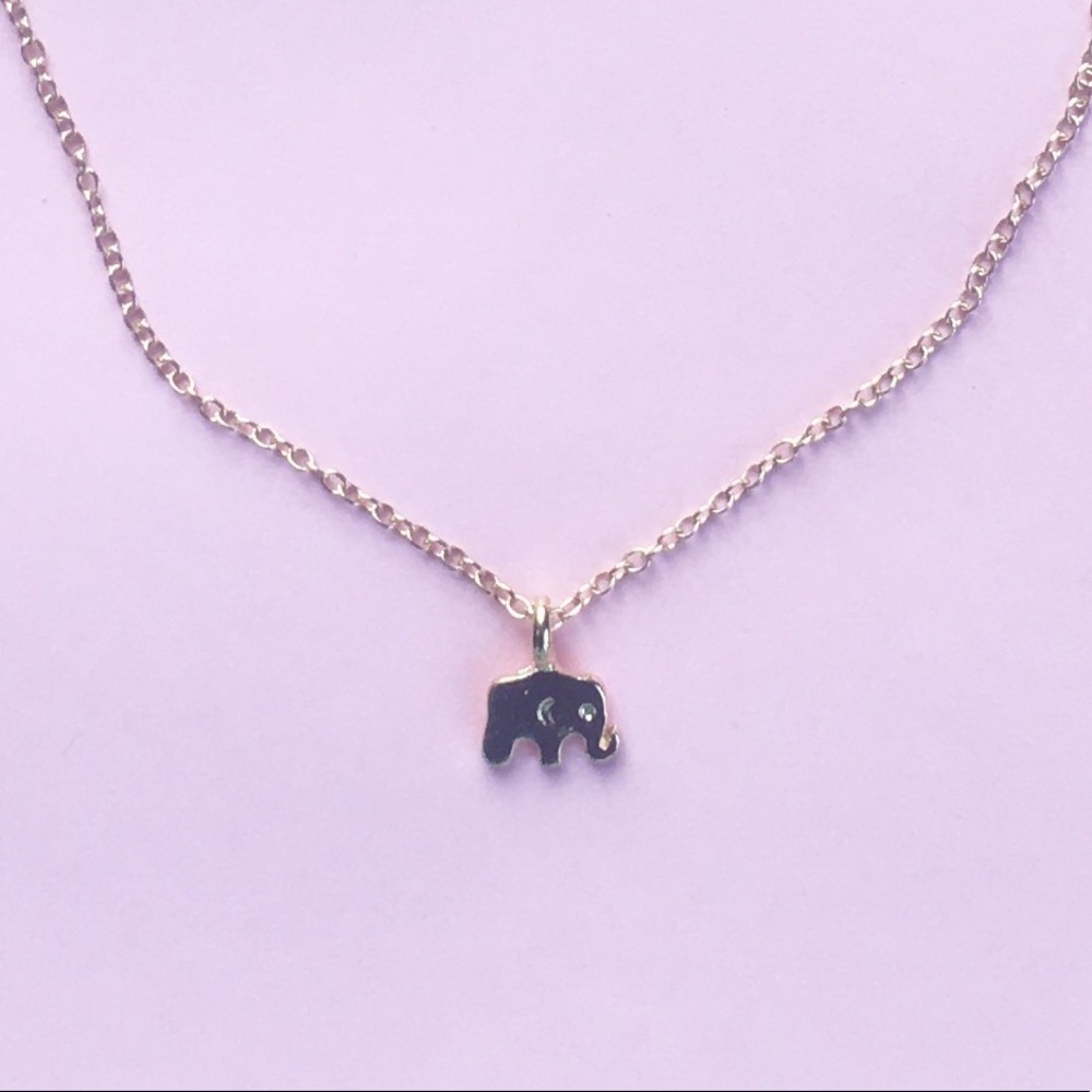 NEW • gold elephant necklace